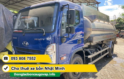 Cho thuê xe bồn chở nước sạch TP.HCM